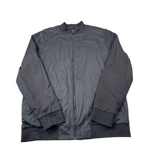 Hugo Boss Black Skiles Full Zip Cotton Blend Full Zip Mens Jacket Size Large
